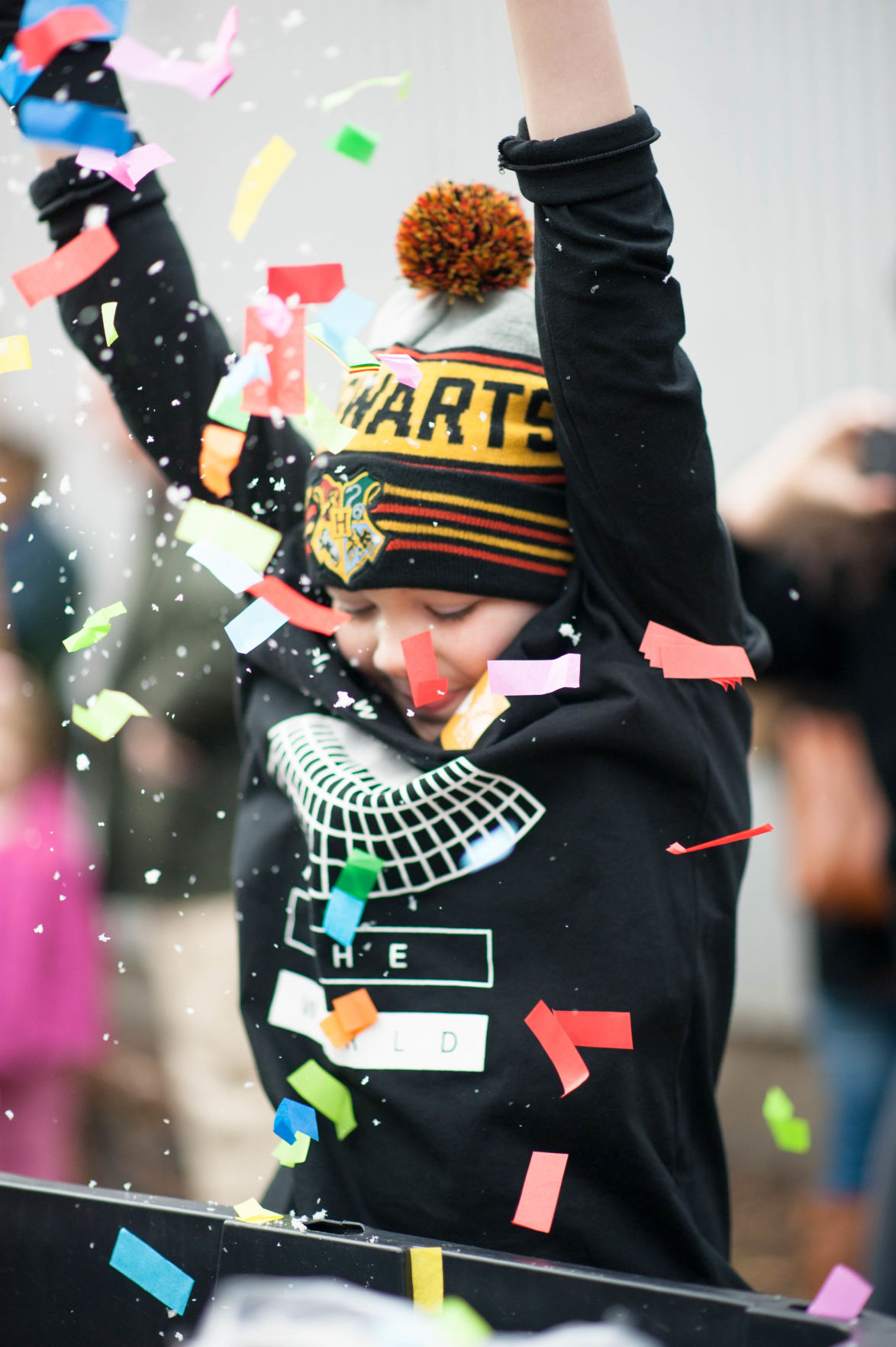 Noon Year's Eve boy confetti vertical Children's Museum of the Lowcountry provided